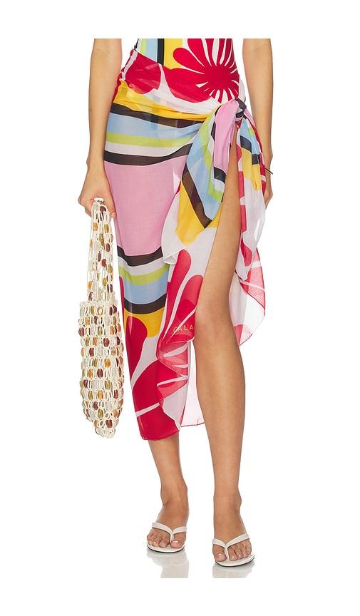 cala de la cruz luana sarong in multi.