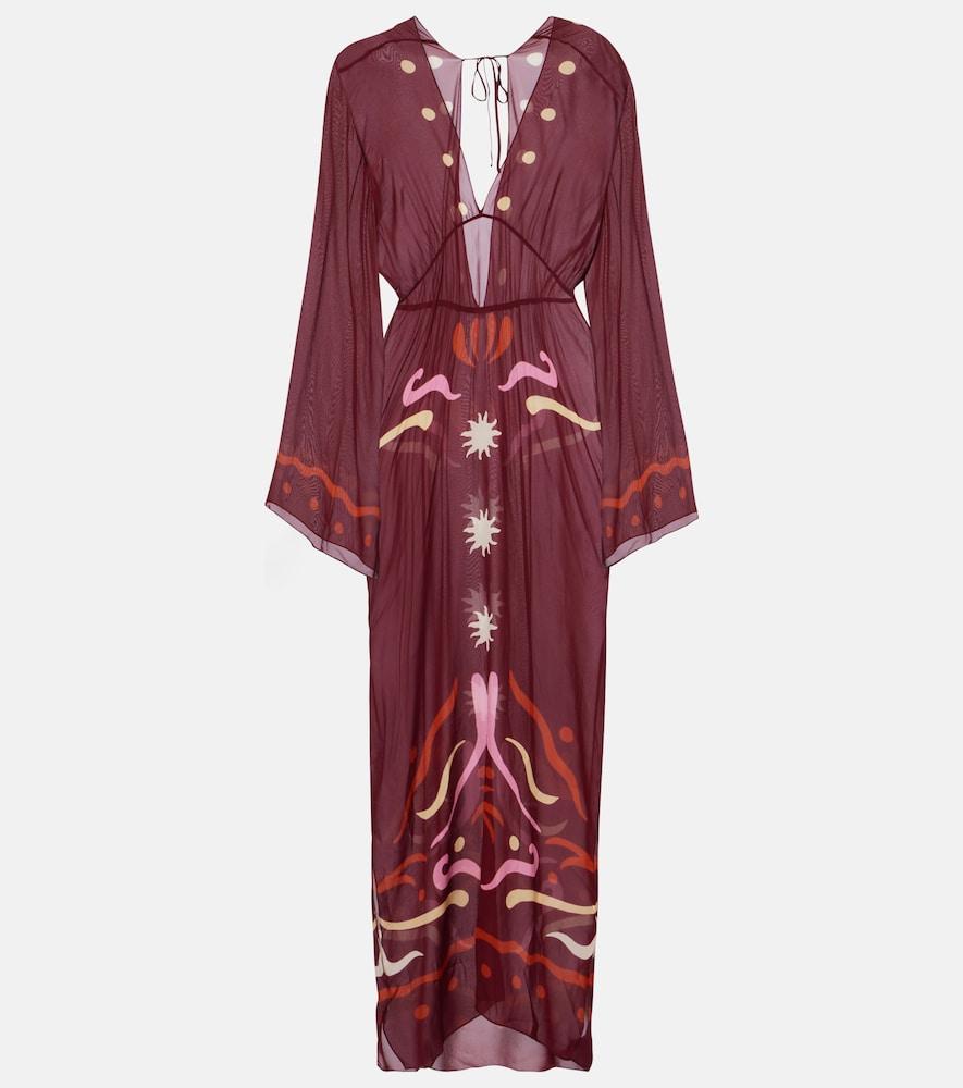 cala de la cruz odele printed maxi dress