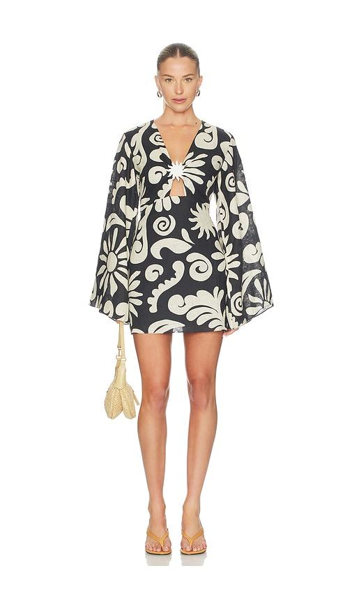 cala de la cruz vera dress in black & white. - size m (also in s, xs)