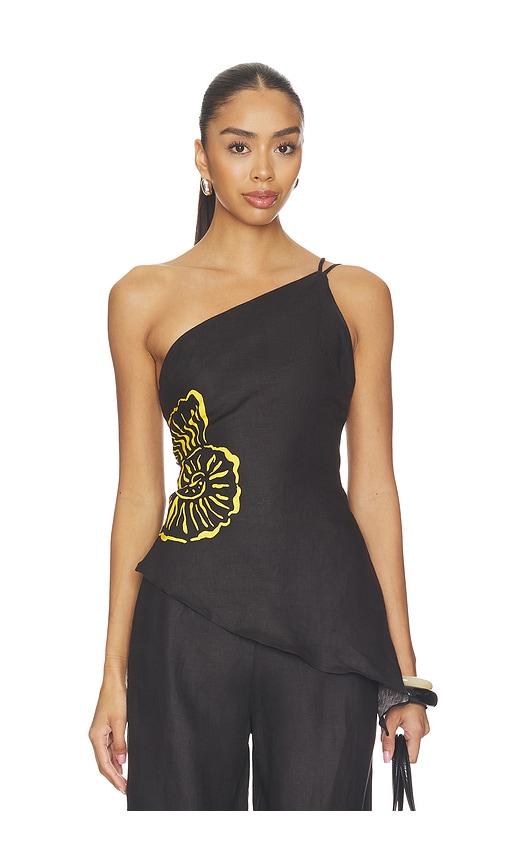 cala de la cruz zharit top in black. - size l (also in xs, s, m, xl)