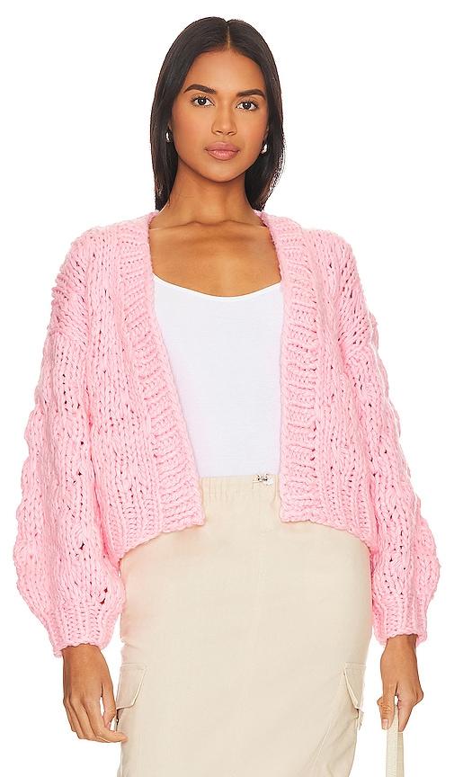 callahan gigi cardigan in pink. - size xl (also in l)