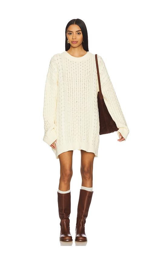 callahan mia cableknit sweater in cream.