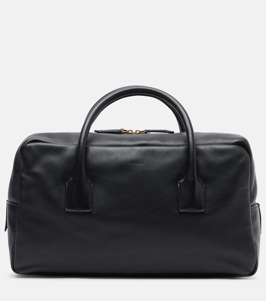 calvin klein collection america medium leather tote bag