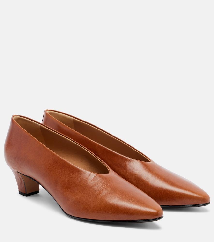 calvin klein collection bri leather pumps