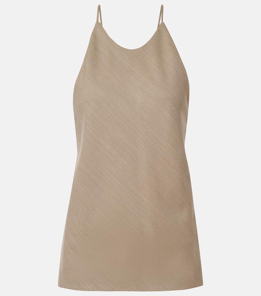 calvin klein collection erin wool-blend top