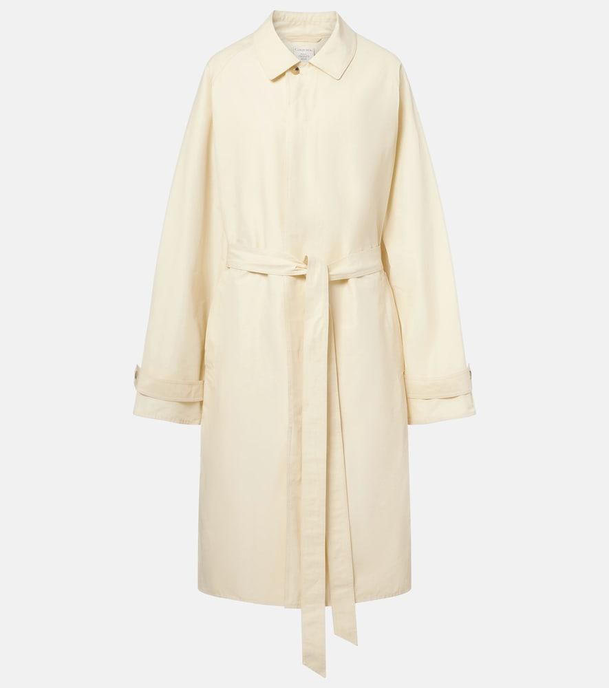 calvin klein collection marisol cotton-blend trench coat