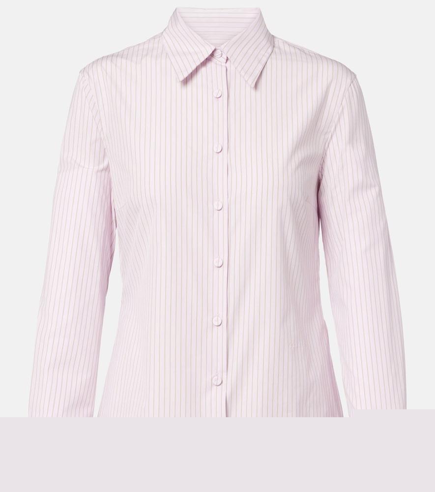 calvin klein collection pinstripe cotton poplin shirt