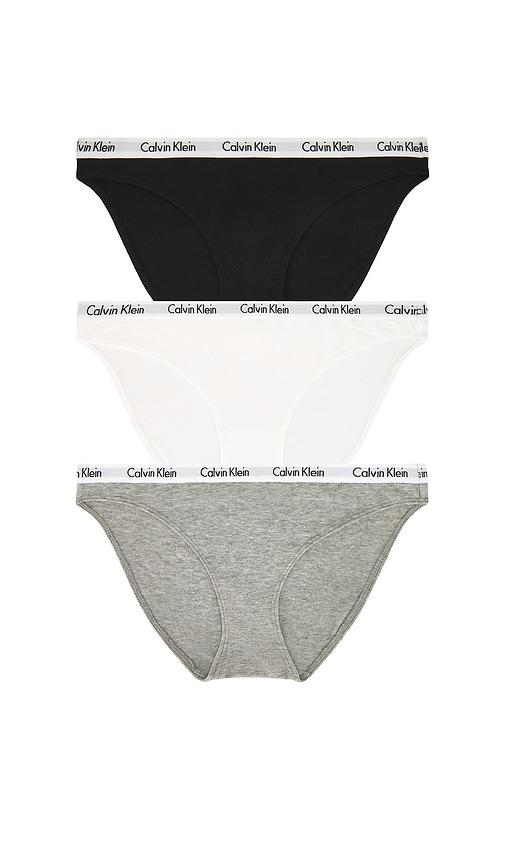 calvin klein underwear calvin klein carousel bikini 3 pack in black. - size l (also in xs, s, m, xl)
