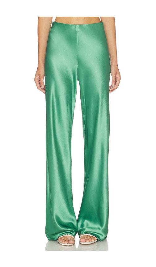 cami nyc bristol mid rise pant in green. - size l (also in xs, s, m, xl)