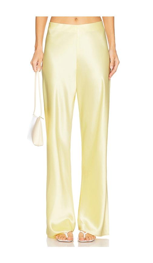 cami nyc bristol mid rise pant in in lemon. - size s (also in xxs, xs)
