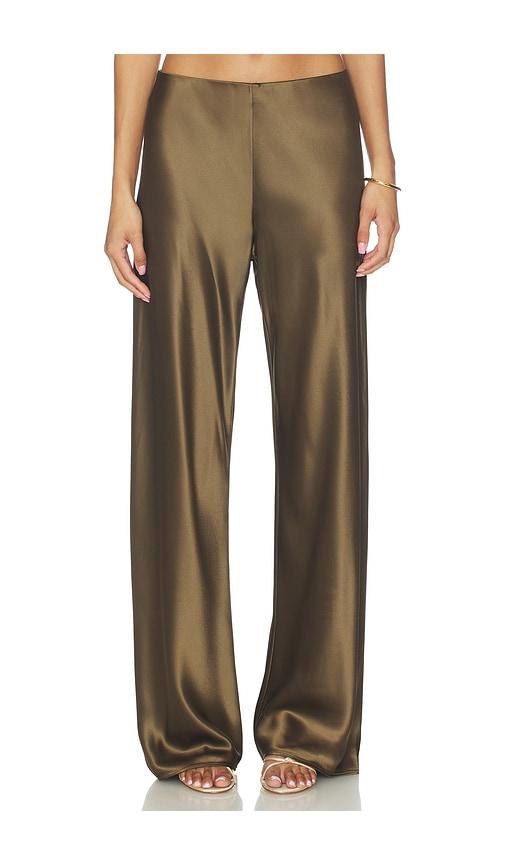 cami nyc bristol mid rise pant in olive. - size l (also in xxs, xs, s, m, xl)