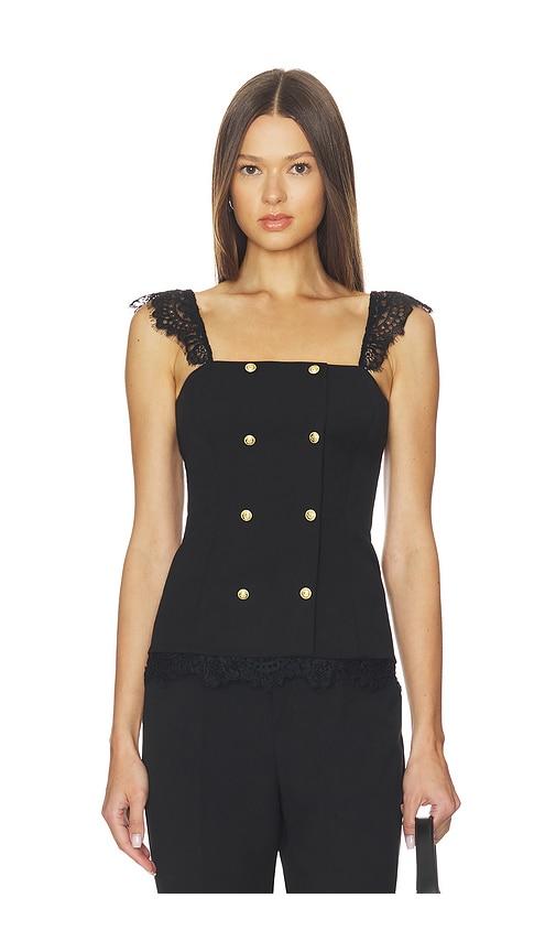 cami nyc deanna top in black. - size 00 (also in 2, 4, 8, 12)