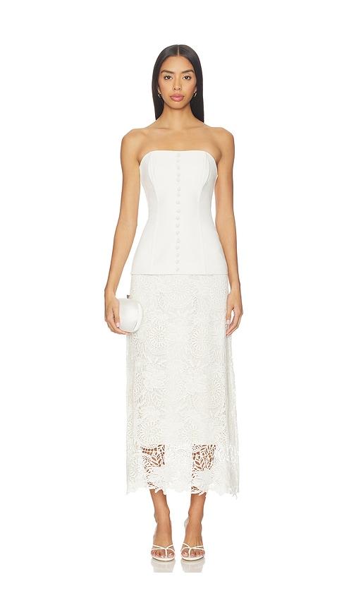 cami nyc imogene dress in white. - size 00 (also in 8)