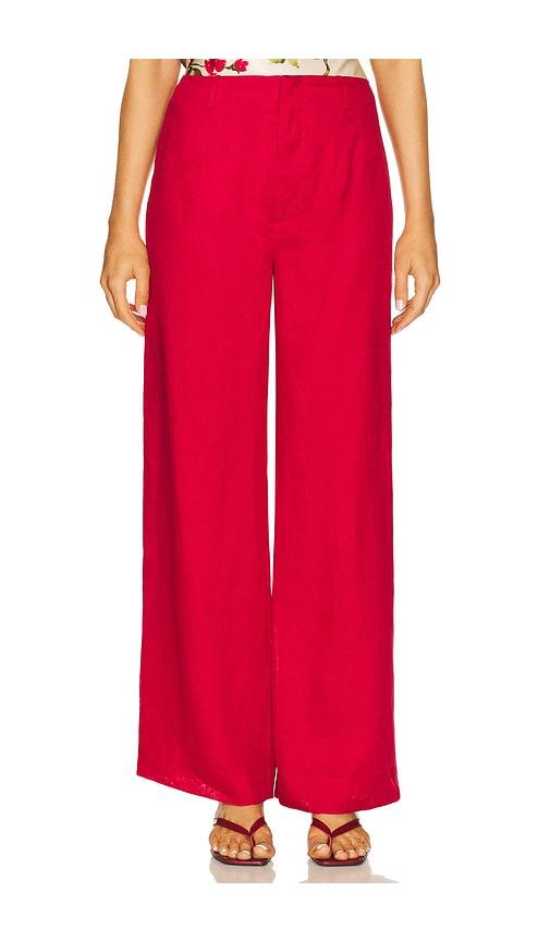 cami nyc iracemi high rise pant in red. - size 0 (also in 00, 4)