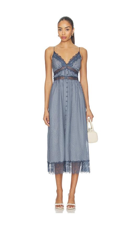cami nyc janaya chiffon dress in blue. - size 0 (also in 12)