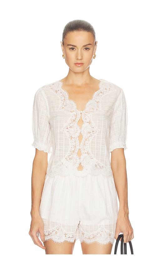 cami nyc junie top in white. - size l (also in xxs, m)