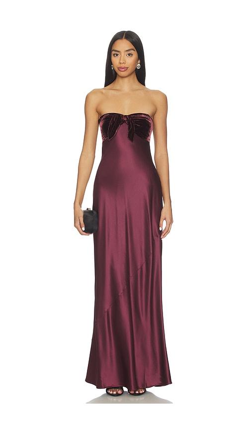 cami nyc lavinia gown in purple. - size 0 (also in 2, 4, 6, 10, 12)