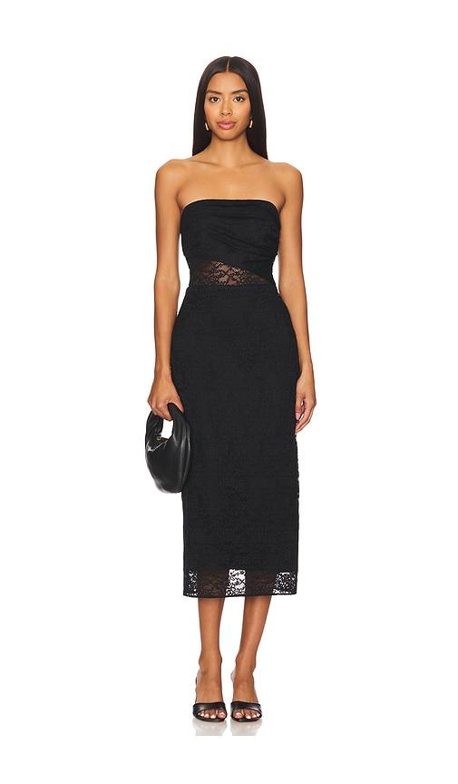 cami nyc marseille dress in black. - size 00 (also in 6)