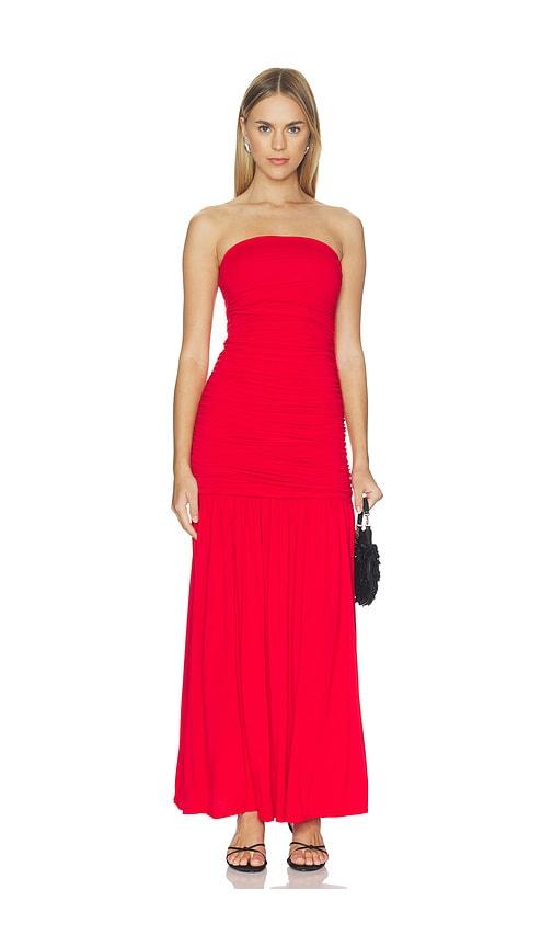cami nyc waverly strapless dress in red. - size l (also in xxs, xs, s, m, xl)