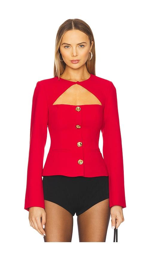 cami nyc x revolve zaynab blazer in red. - size 0 (also in 2, 8)