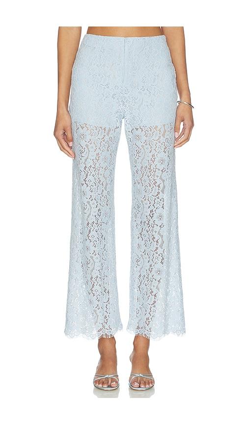 cami nyc zinaida lace pant in baby blue. - size 10 (also in 2, 4, 6, 8, 12)