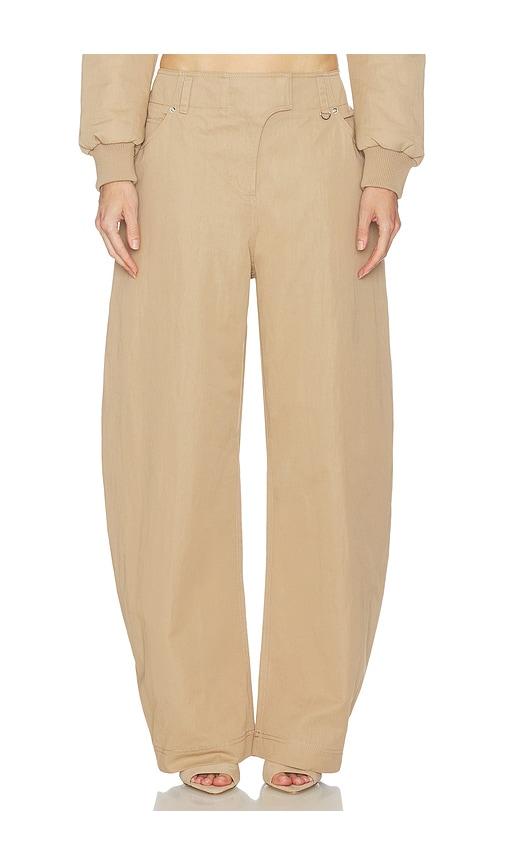 camila coelho amaia pants in tan. - size l (also in xs, s, m)