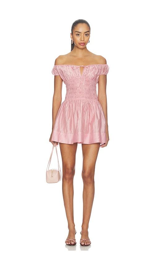 camila coelho anastacia mini dress in pink. - size l (also in s, xxs, xs, m, xl)