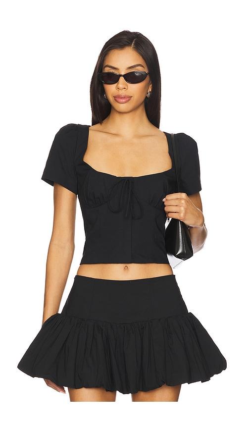 camila coelho cari top in black. - size m (also in s, xs)