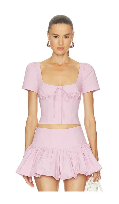 camila coelho cari top in mauve. - size l (also in xs, s, m, xl)