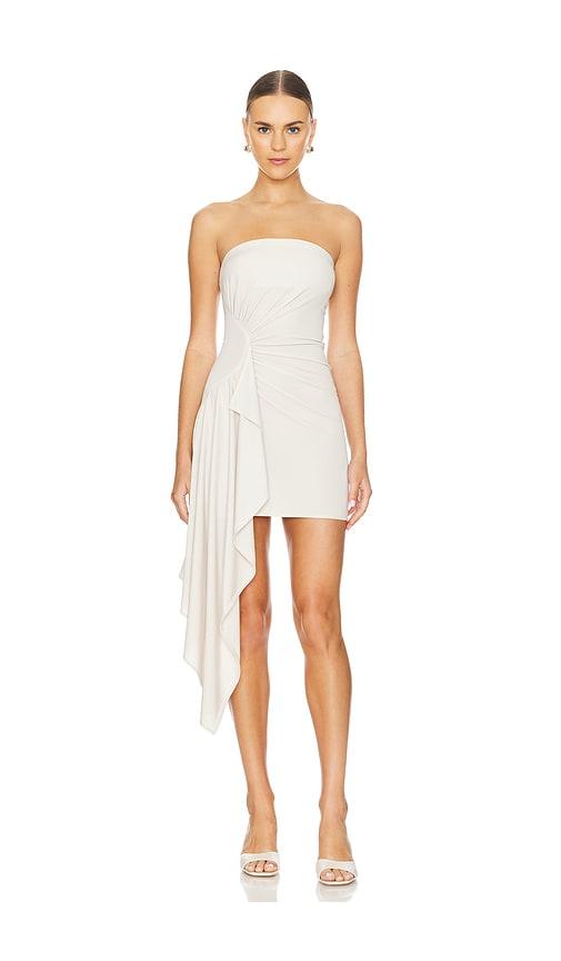 camila coelho cascada mini dress in beige. - size l (also in xl)