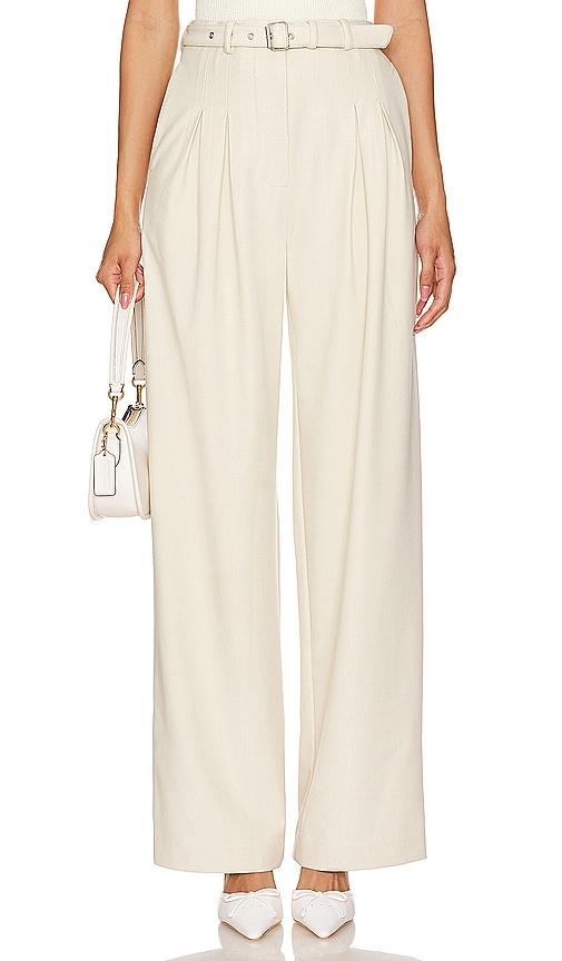 camila coelho daytona slacks in beige. - size s (also in xs, l, xl)