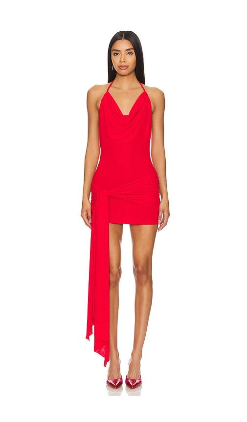 camila coelho deserto mini dress in red. - size l (also in xl)