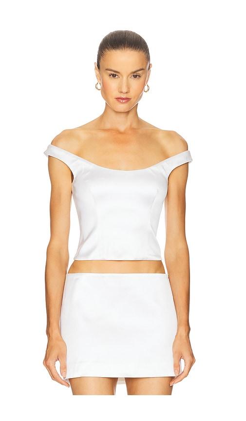 camila coelho elora top in ivory. - size m (also in xl, xs)