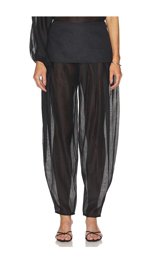 camila coelho evelia pant in black. - size m (also in xxs, s, xl)