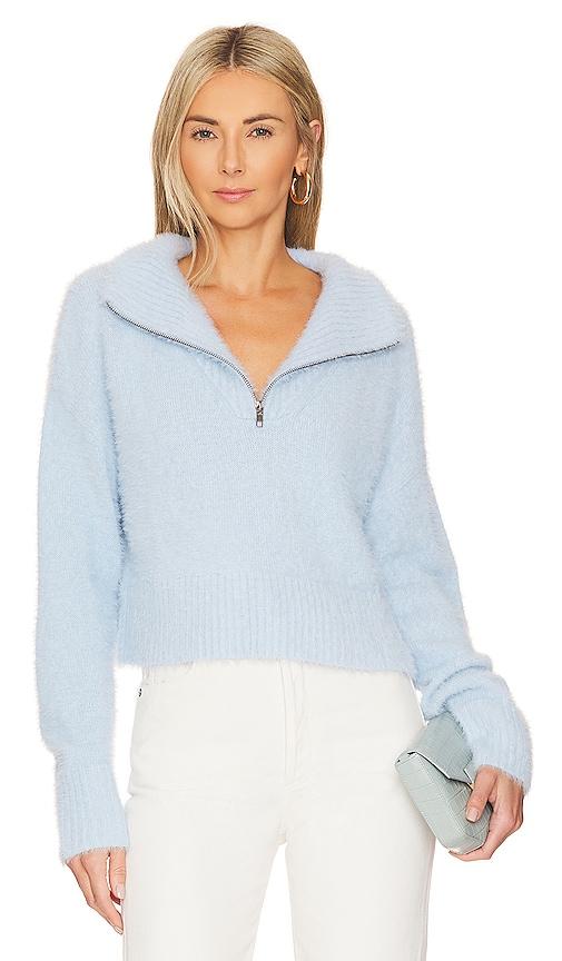 camila coelho jaelyn pullover in baby blue. - size l (also in xs, xxs, s, m, xl)