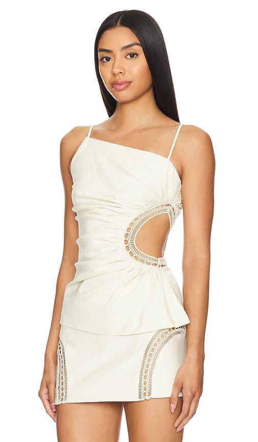 camila coelho joã£o top in beige. - size l (also in m, s, xl)