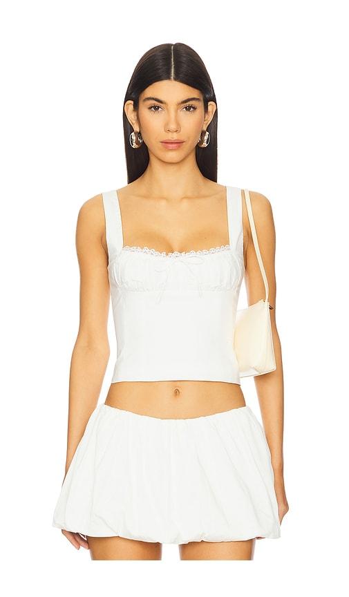 camila coelho luara top in white. - size m (also in xl)