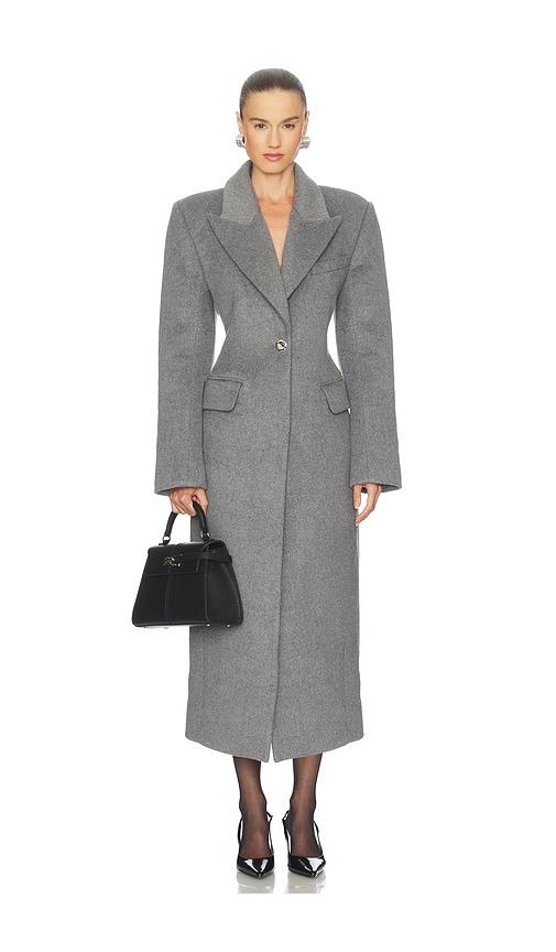 camila coelho mariela coat in charcoal. - size s (also in xxs, xs)