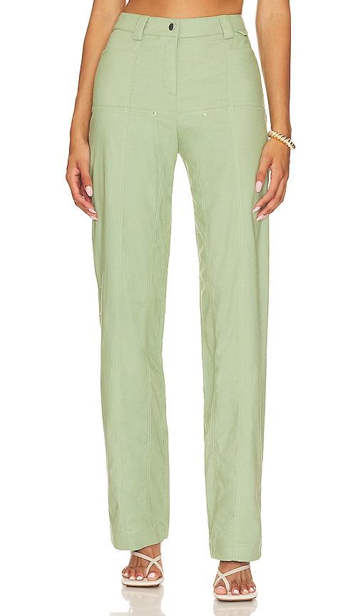 camila coelho matilde pant in sage. - size s (also in xl)