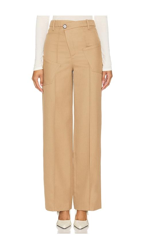 camila coelho mimi pant in taupe. - size l (also in xxs, s)