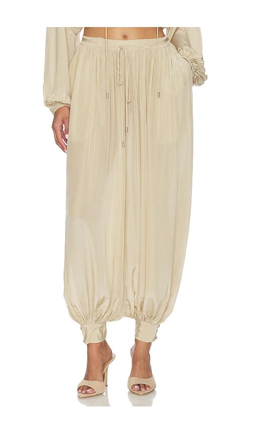 camila coelho nerea pant in tan. - size m (also in s, xs)