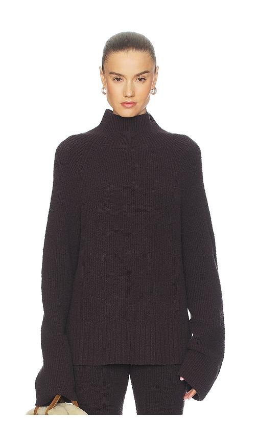 camila coelho nika sweater in chocolate. - size l (also in xs, m)