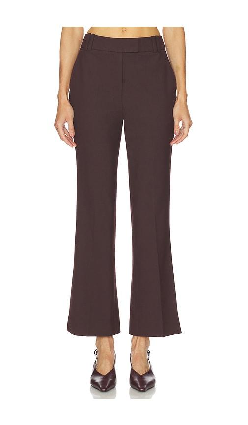 camila coelho noeme pant in burgundy. - size m (also in xxs, xs, s, xl)