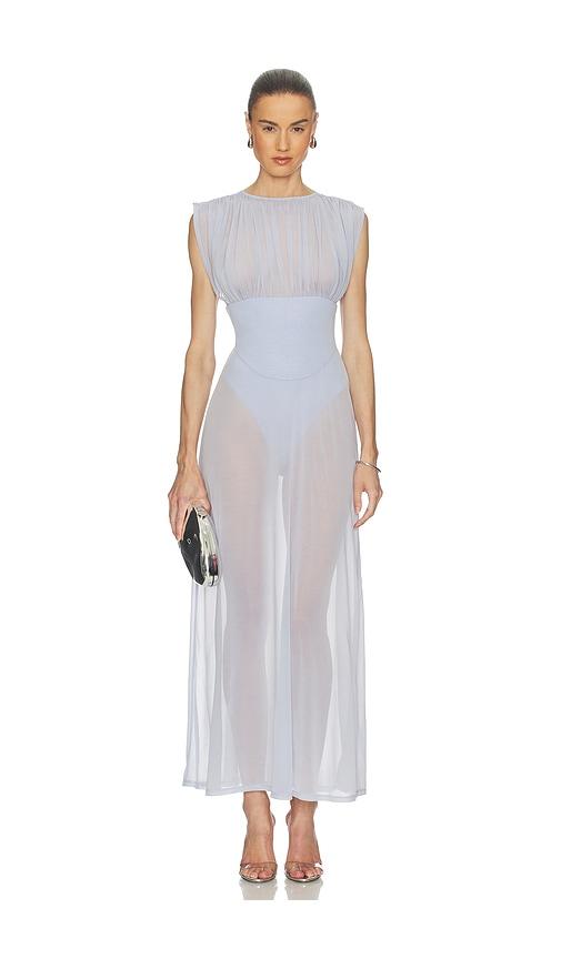 camila coelho ophelia dress in slate. - size l (also in xl)