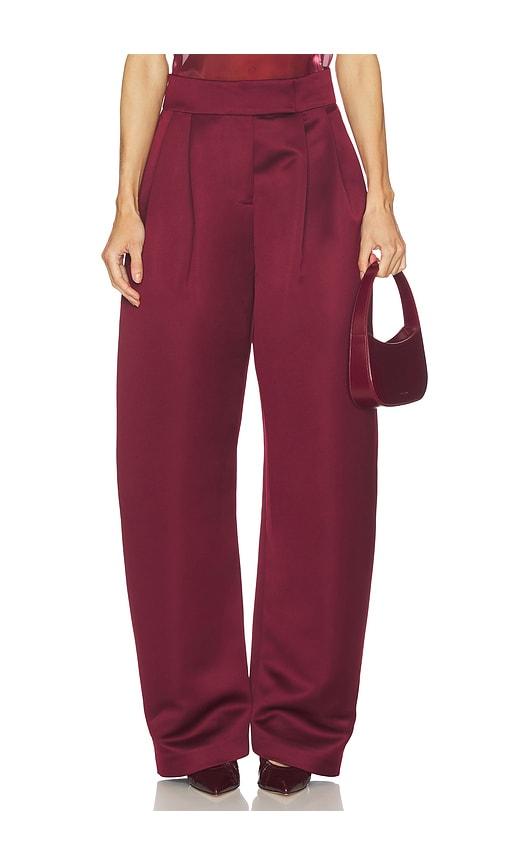 camila coelho reese pant in red. - size xs (also in xxs)