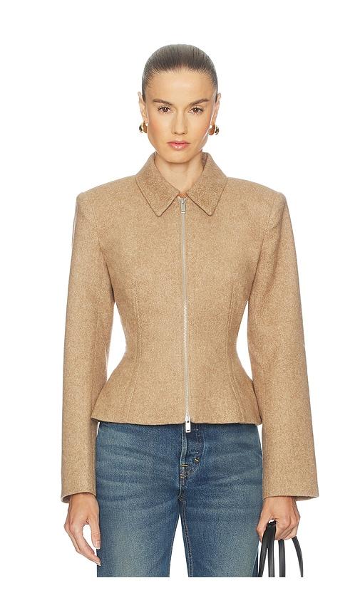 camila coelho sidonia jacket in beige. - size l (also in xxs)