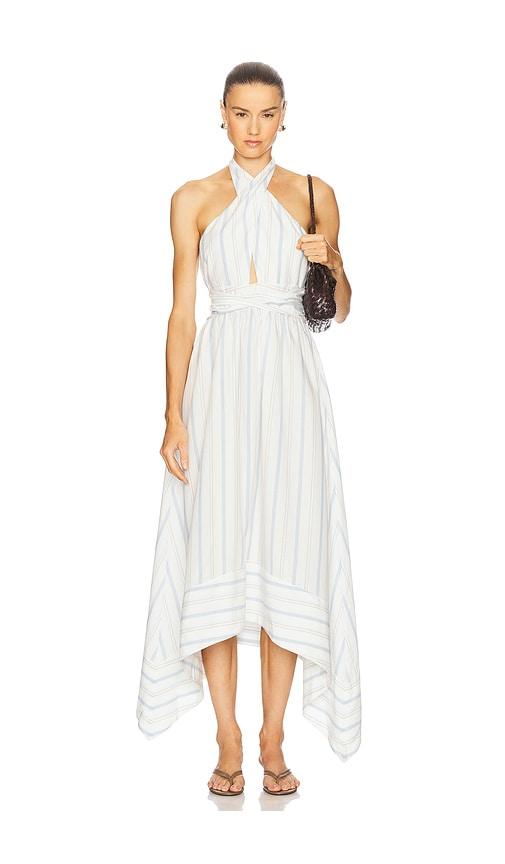 camila coelho teagan midi dress in white. - size l (also in s, m)