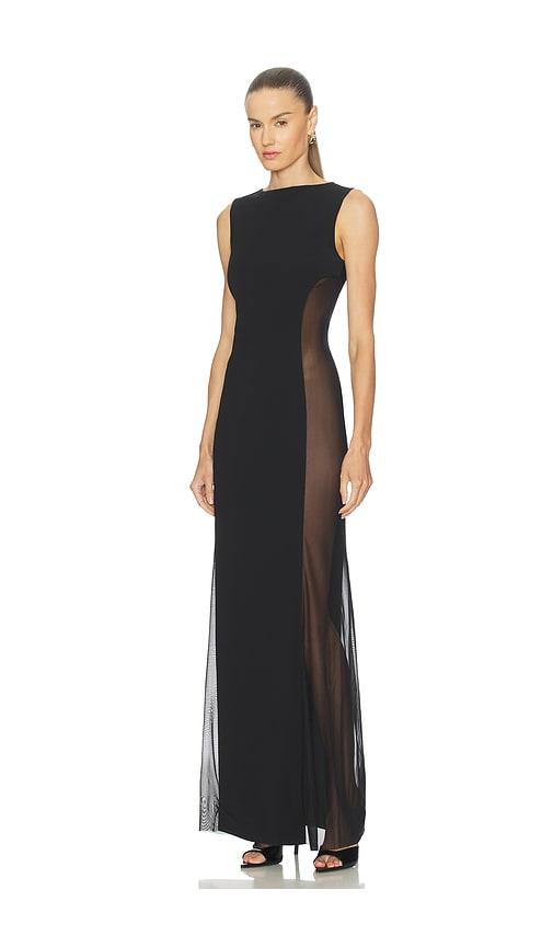 camila coelho teresita gown in black. - size m (also in s)