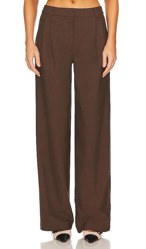 camila coelho xenia pant in brown. - size m (also in l, s, xl, xs)