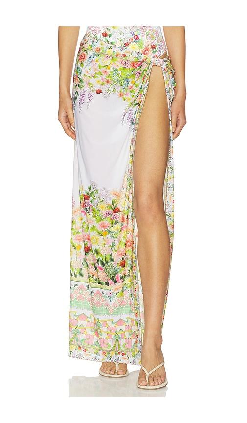camilla long sarong in beige. - size l/xl (also in s/m)